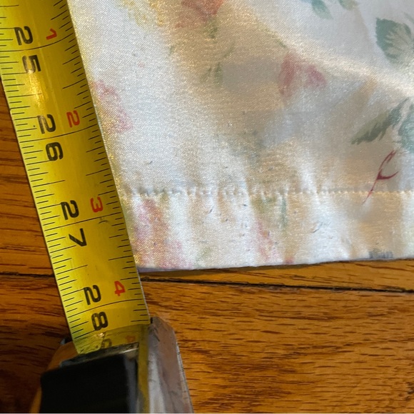 Aria womens pajama set size medium 12 14 white floral flannel lining button - Picture 13 of 14